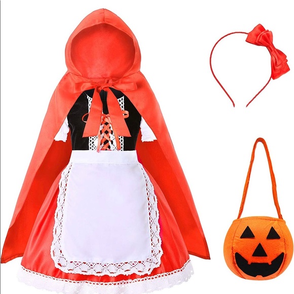 Little Red Ridding Hood & Big Bad Wolf Siblings Costumes - Picture 8 of 16